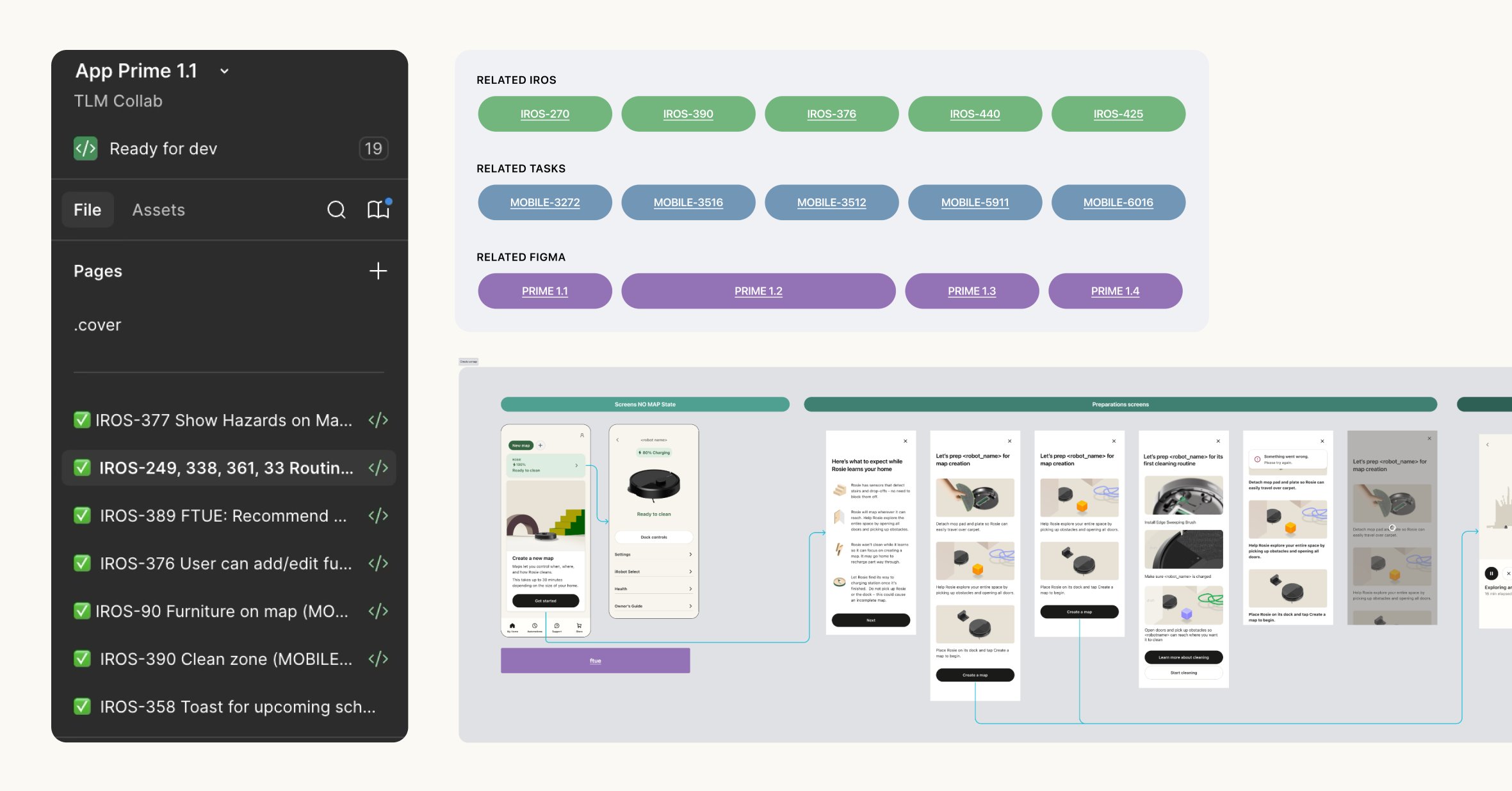 Room map with labelled zones and the My Routines panel — one consistent source of truth